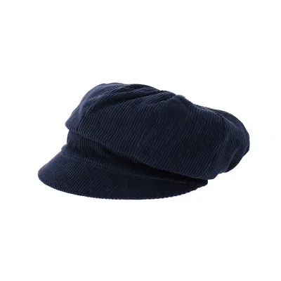 Casquette Gavroche La Piska velours bleu marine - Traclet