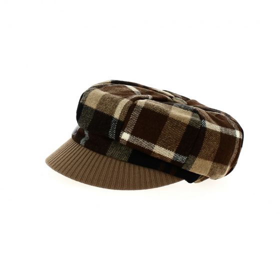 Casquette Gavroche Le Naturo marron et beige - Traclet Casquette Gavroche Le Naturo marron et beige - Traclet