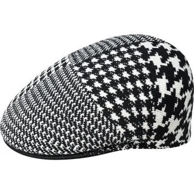 Aba Flat Cap black and white - Kangol
