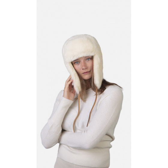 Barts Lucerne White Faux Fur Ushanka Hat