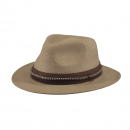 Fedora Taxas brown wool felt hat - Barts