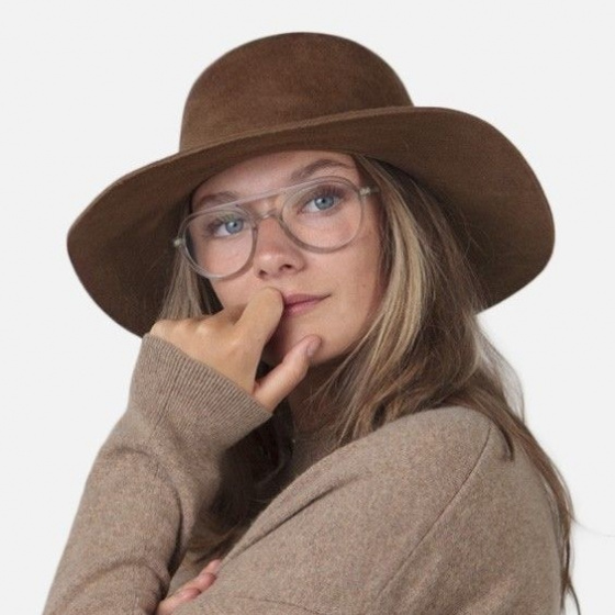 Noleta Capeline brown wool felt - Barts