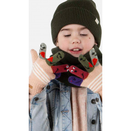Gants Enfant Avec visages Puppet Rose - Barts