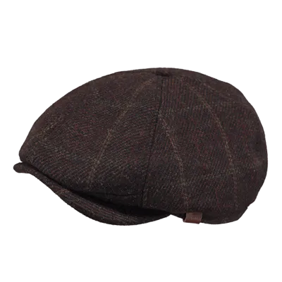 Jamaica Brown Flat Cap - Barts