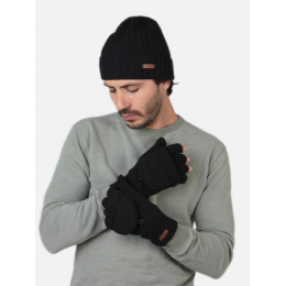 Haakon Black Wool Gloves/Mittens - Barts