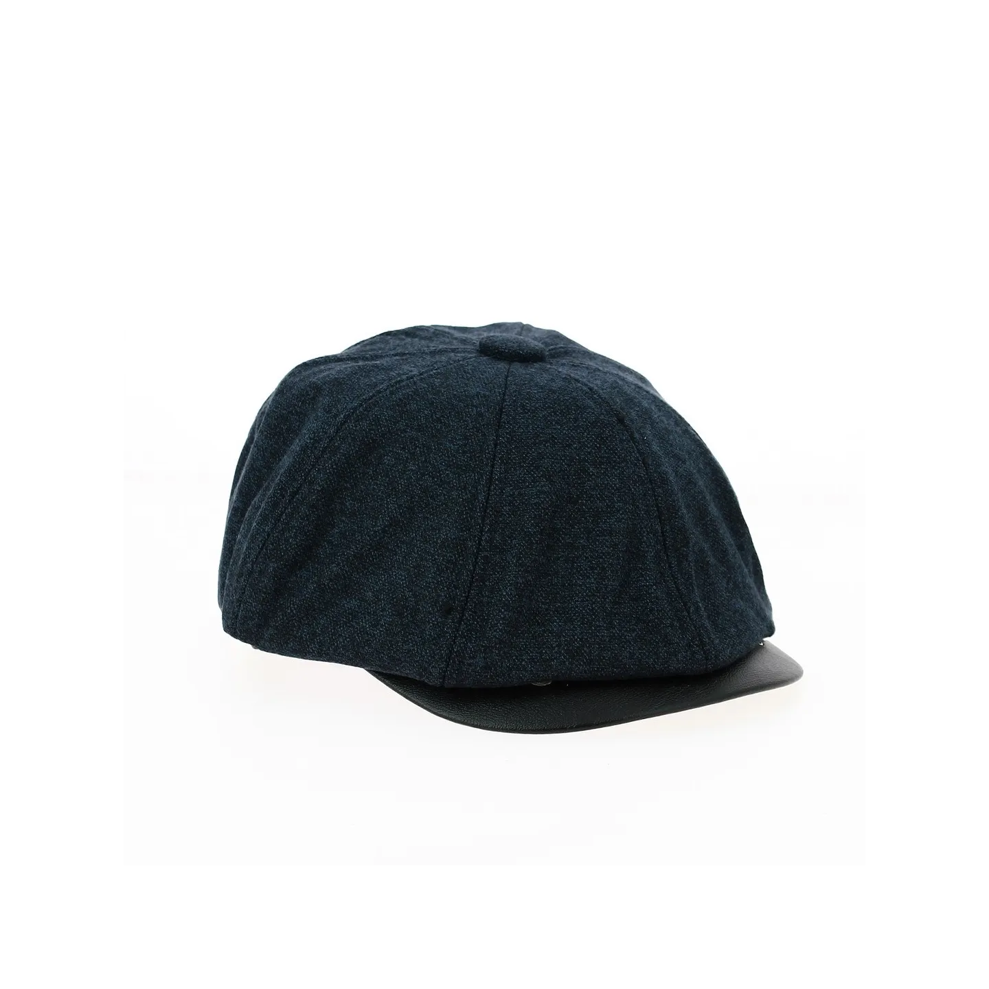 Cholet 8-panel cap with navy ear flaps