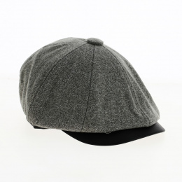 8-panel Cholet cap with grey ear flaps