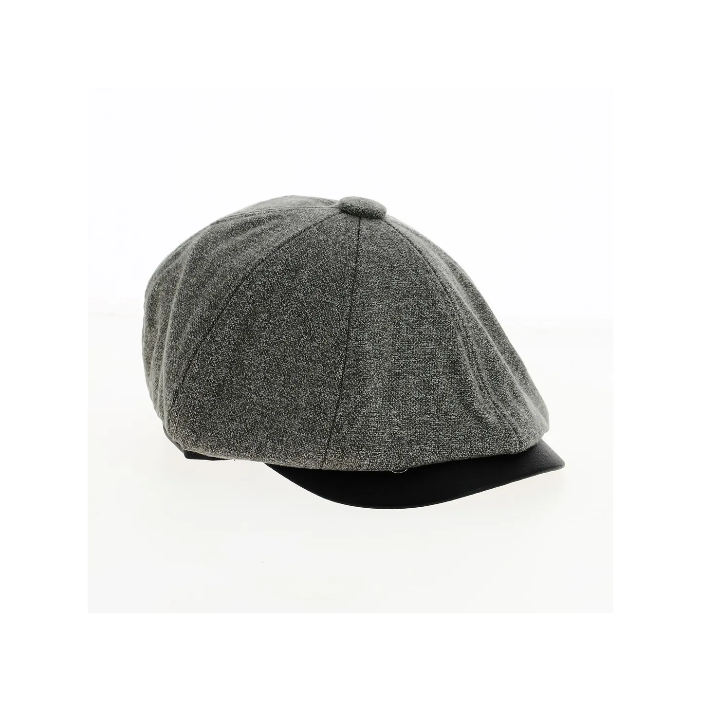 8-panel Cholet cap with grey ear flaps