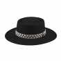 Gambler hat black wool felt - Barts