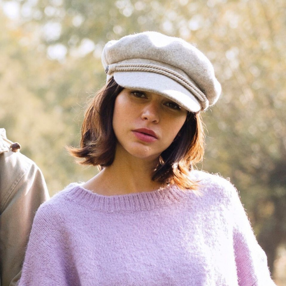 Marin Skipper cap wool beige - Bart