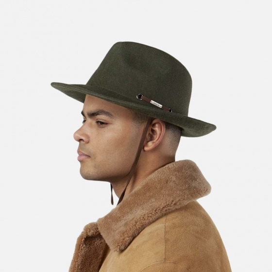 Traveller Benver hat khaki wool felt - Barts
