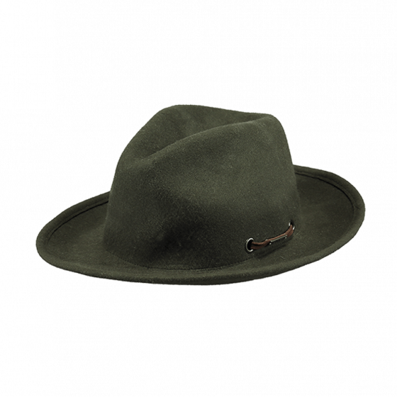 Traveller Benver hat khaki wool felt - Barts