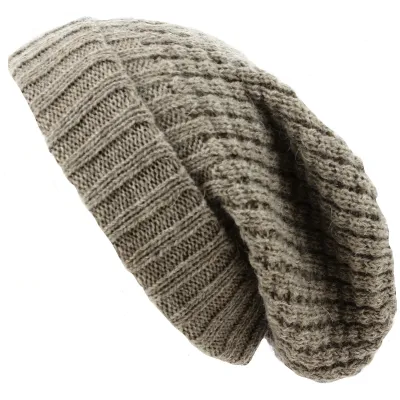 Bonnet Long Bellevarde Laine & Mohair taupe - Traclet Reference : 13849 | Chapellerie Traclet