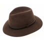 Brown Wool Felt Traveller Hat Aquila - Traclet