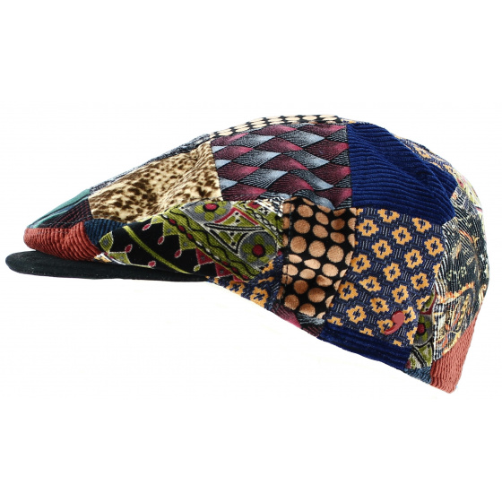 Casquette Plate Vintimille Patchwork Coton - Traclet