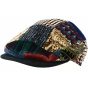 Vintimille Cotton Patchwork Flat Cap - Traclet