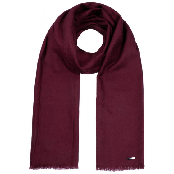 La Foly burgundy wool scarf - Stetson