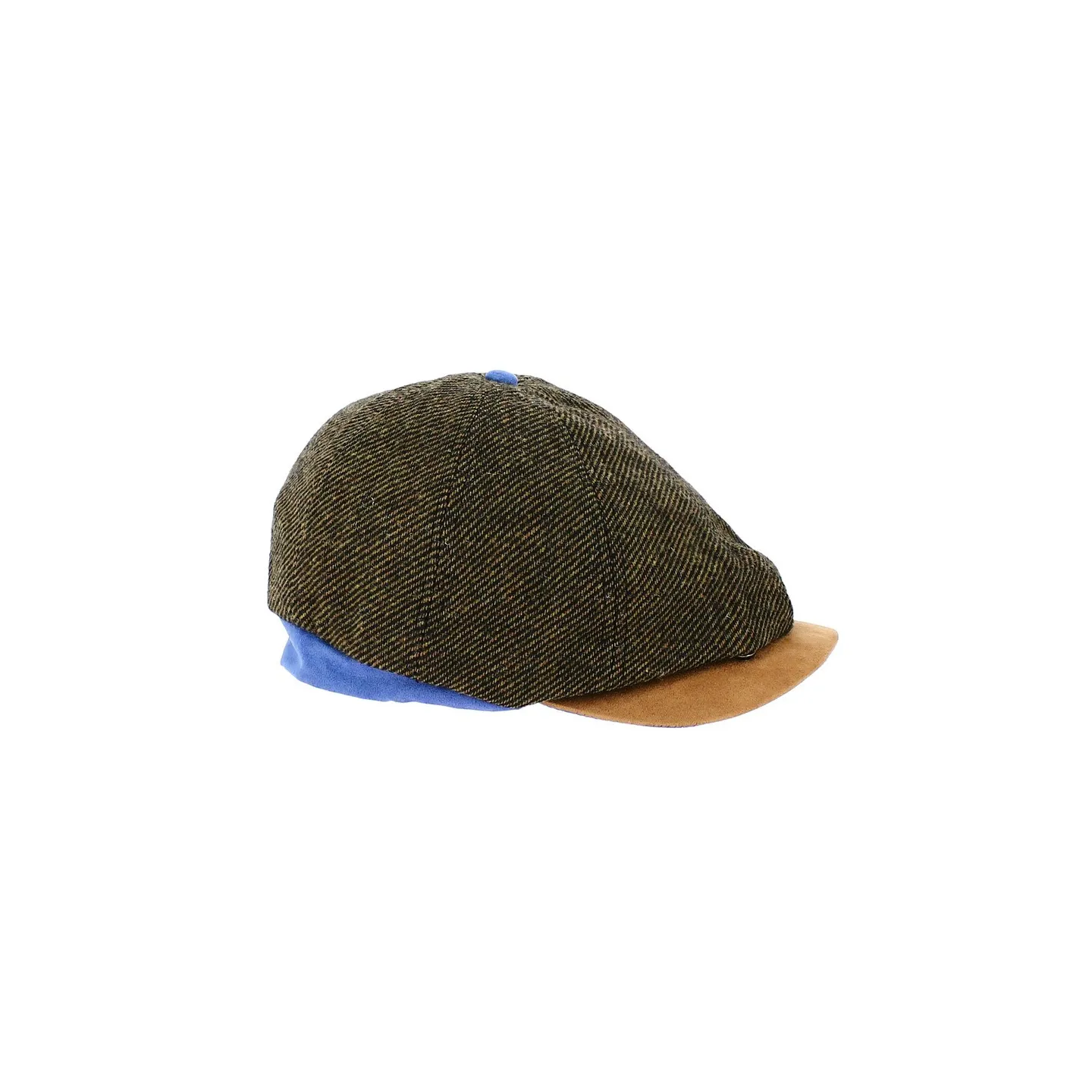 Casquette Gavroche rayée marron Basile - Traclet