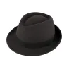 Chapeau Porkpie Bilbao feutre Gris - Traclet Reference : 11056 | Chapellerie Traclet