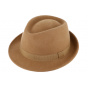 Beige Felt Porkpie Hat Bilbao - Traclet