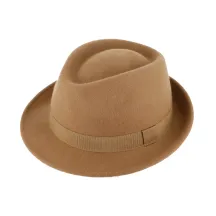 Chapeau Porkpie Bilbao feutre Beige - Traclet Reference : 11055 | Chapellerie Traclet