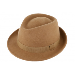 Beige Felt Porkpie Hat Bilbao - Traclet