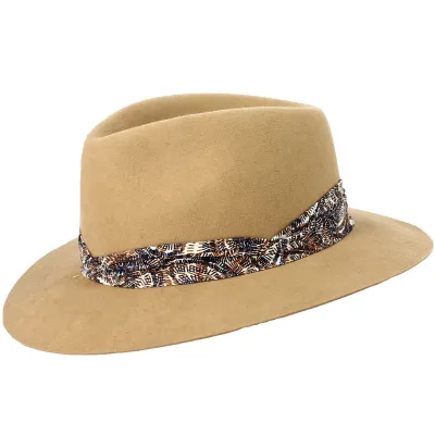 Wendie Camel Fur Felt Fedora Hat - Crambes