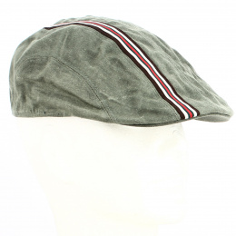 Flat Cap Racer Khaki cotton - Traclet