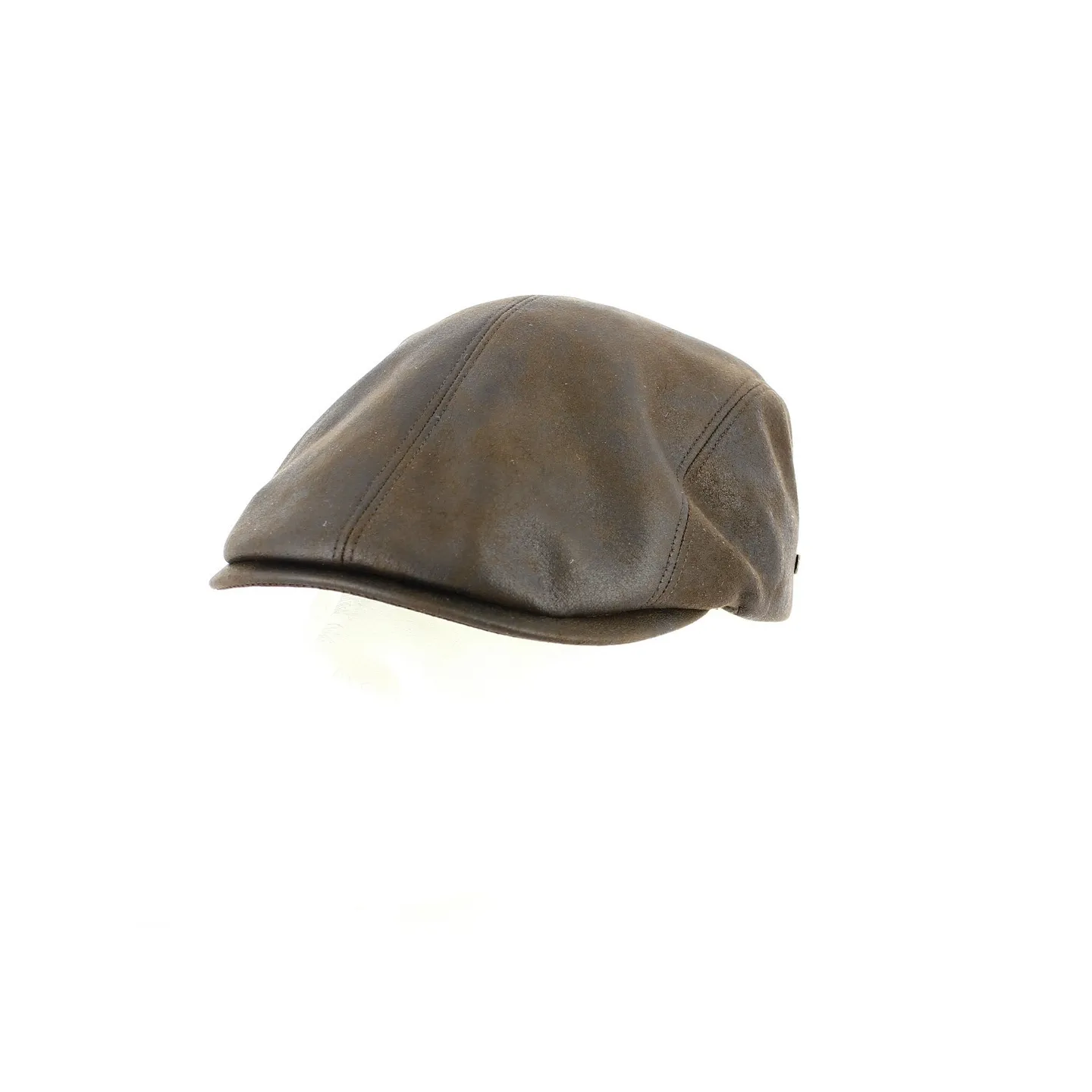 Napoli brown polyester flat cap - Traclet