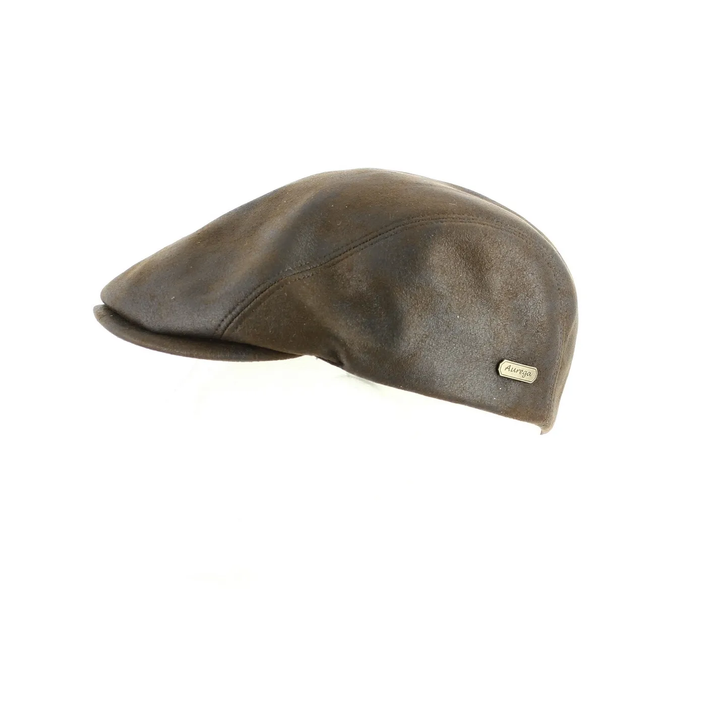 Napoli brown polyester flat cap - Traclet