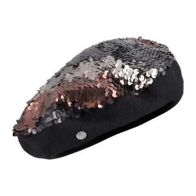 Zaha Sequin Beret Winter Colors - Laulhère Reference: 12575 | Traclet Hat Shop