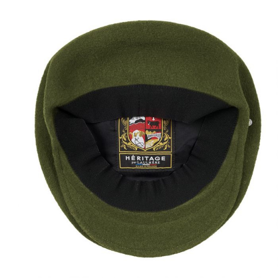 Béret Casquette St Jean Vert Olive - Héritage par Laulhère