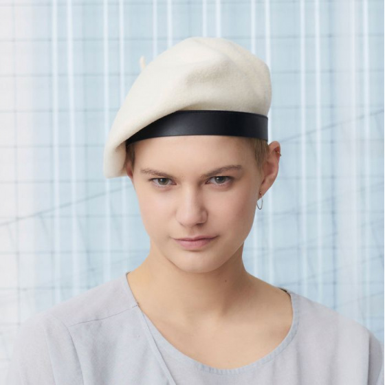 Ecru Basque Beret - Heritage by Laulhère Ecru Basque Beret - Heritage by Laulhère