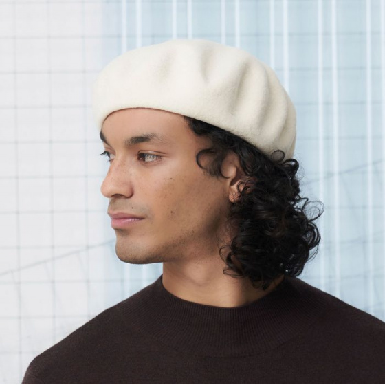 Ecru Basque Beret - Heritage by Laulhère Ecru Basque Beret - Heritage by Laulhère