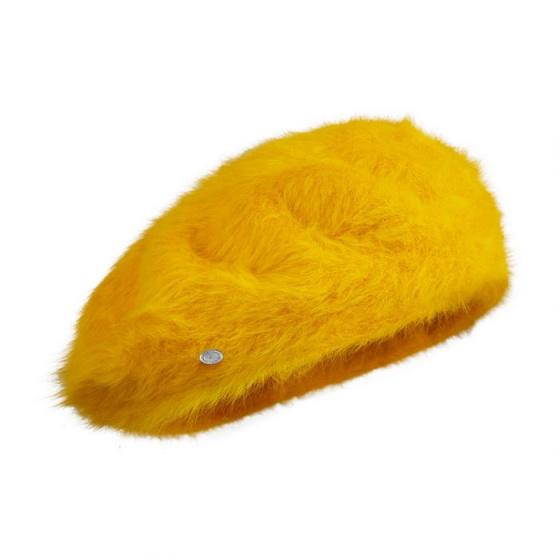 Parisian Angora Saffron Beret - Heritage by Laulhère