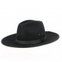 Fedora Bruno black rabbit felt hat - Traclet