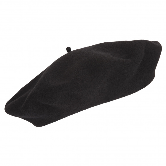 Black Heritage Basque Paris Beret by Laulhere Black Heritage Basque Paris Beret by Laulhere