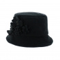 Fleury black cloche hat - Traclet