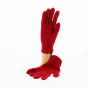 Gants en laine & polyamide rouge - Traclet