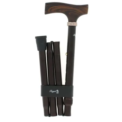 Folding & Adjustable Walking Stick in 4 Parts - Fayet Reference: 13967 | Traclet Hat Shop