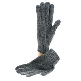 Grey wool & polyamide gloves - Traclet