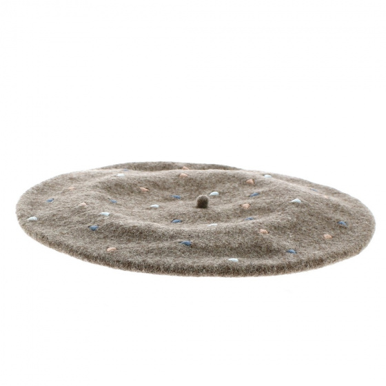Brown wool beret - Traclet