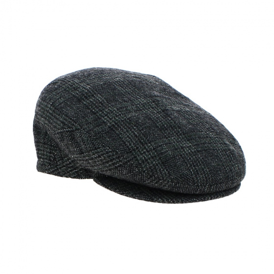 Flat cap with grey earflaps Le Bocco - Traclet