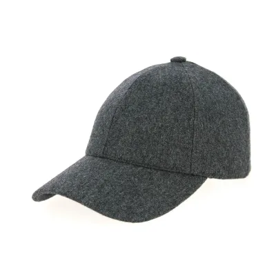 Anthracite Grey Baseball Cap made in France
