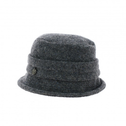 Cloche hat Flavy red wool - Traclet