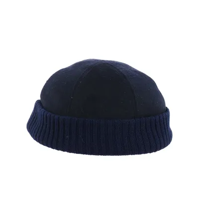 Bonnet Docker laine bleu marine - Traclet
