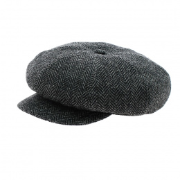 Gavroche Ferdy cap, grey wool - Traclet