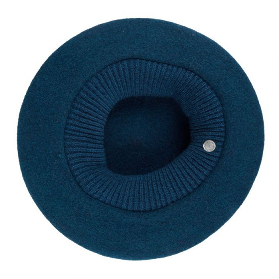Béret Parisienne Bleu Paon - Héritage par Laulhère Béret Parisienne Bleu Paon - Héritage par Laulhère