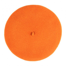 Orange Wool Paris Beret - Heritage by Laulhère