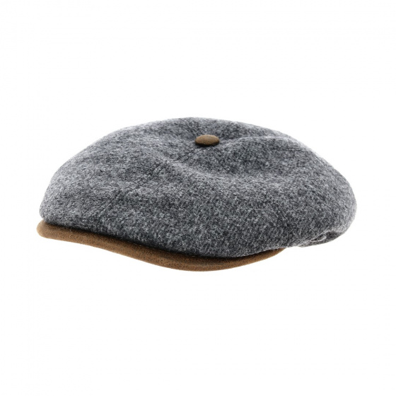 Flat cap Laurent grey wool - FLECHET Flat cap Laurent grey wool - FLECHET